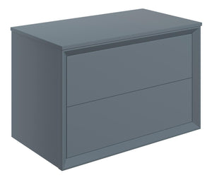 Auvellis Push 810mm Wall Hung 2 Drawer Basin Unit & Top