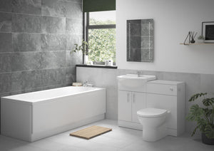 Auvellis Forma Full Suite with Rimless BTW WC & Single End Bath