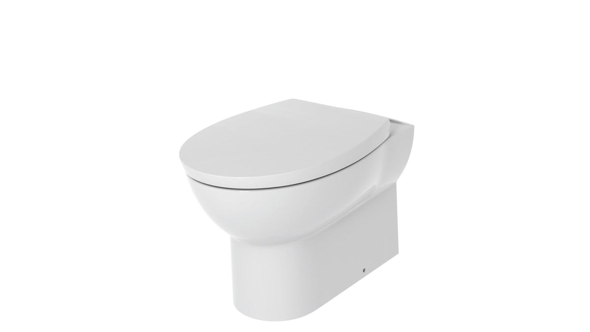 Auvellis Lunero Rimless Back-to-Wall WC with Soft-Close Seat – WC pan and seat