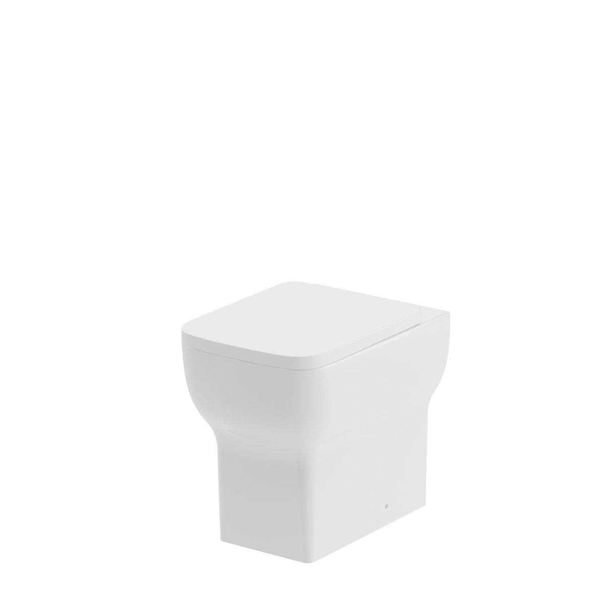Auvellis Linaro Rimless Back-to-Wall WC with Soft-Close Seat – left view