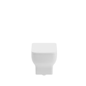 Auvellis Linaro Rimless Wall-Hung WC with Soft-Close Seat – front view