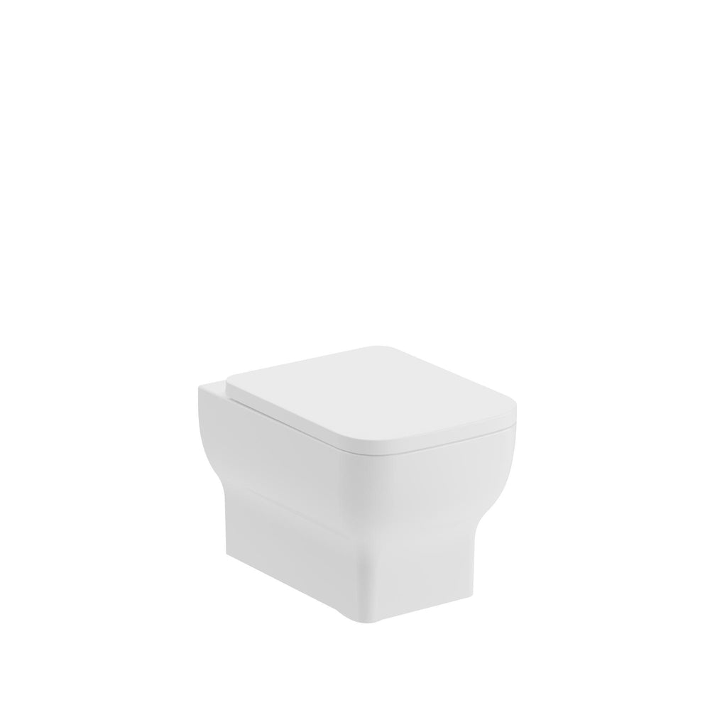 Auvellis Linaro Rimless Wall-Hung WC with Soft-Close Seat – right view