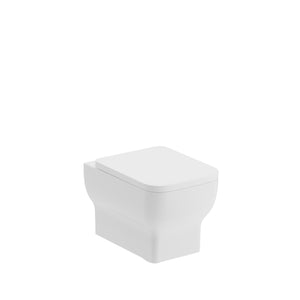 Auvellis Linaro Rimless Wall-Hung WC with Soft-Close Seat – right view