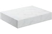 Pureflo Natural 600mm wall-hung basin shelf in White Marble – clean product view