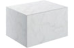 Pureflo Natural 600mm wall-hung storage drawer in White Marble – representative product view