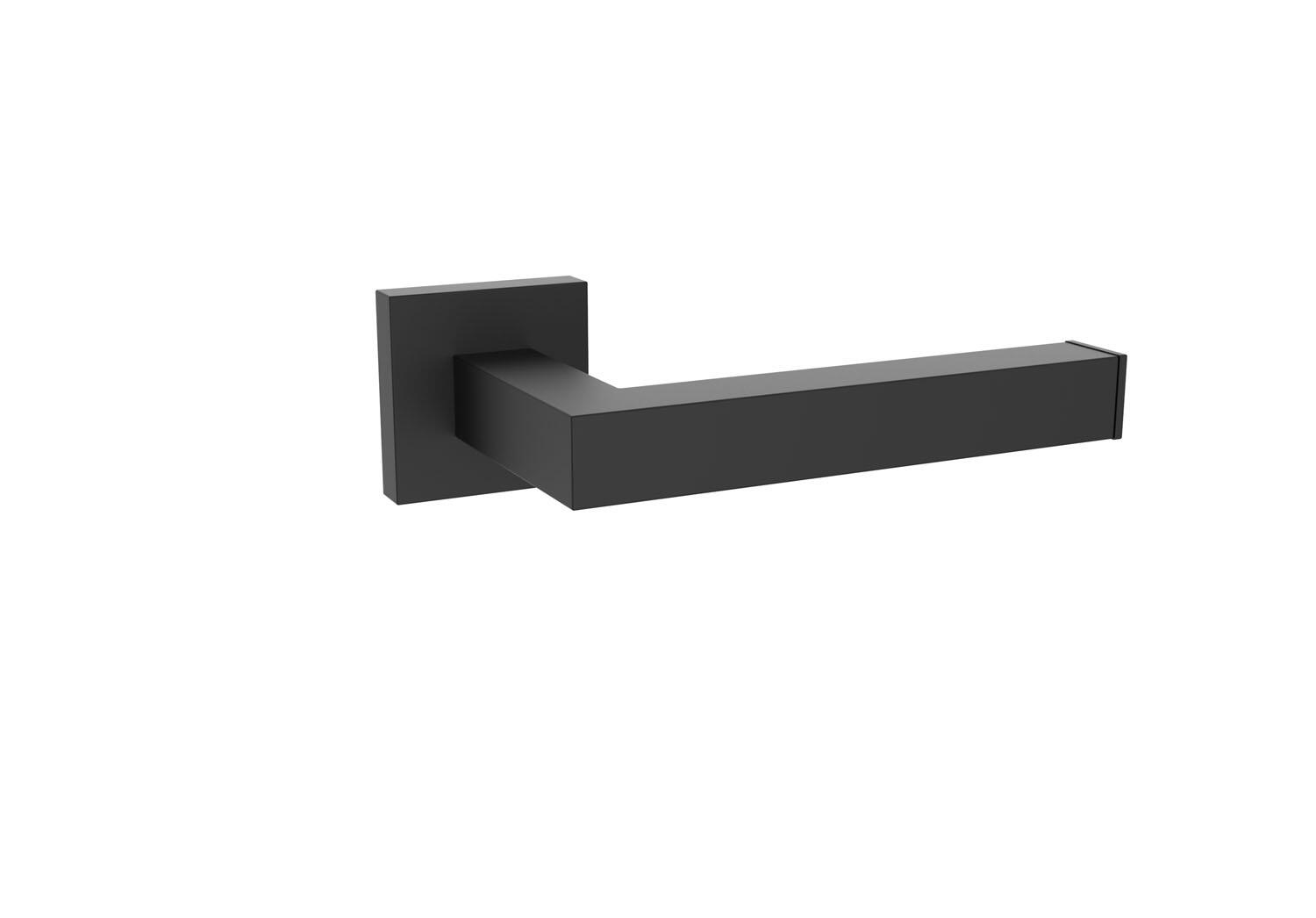 Pureflo Sydney Square Toilet Roll Holder in matt black