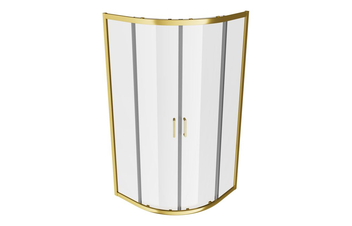 Auvellis Classix 2 Door Quadrant Shower Enclosure – Brushed Brass – product view