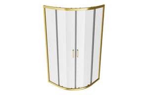 Auvellis Classix 2 Door Quadrant Shower Enclosure – Brushed Brass – product view