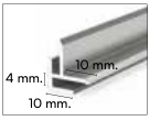 Zenon corner trim 2600 mm – manufacturer profile drawing