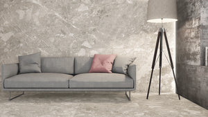 TAU Belcastel Porcelain Tiles — official TAU room setting; other surfaces and furnishings shown for inspiration