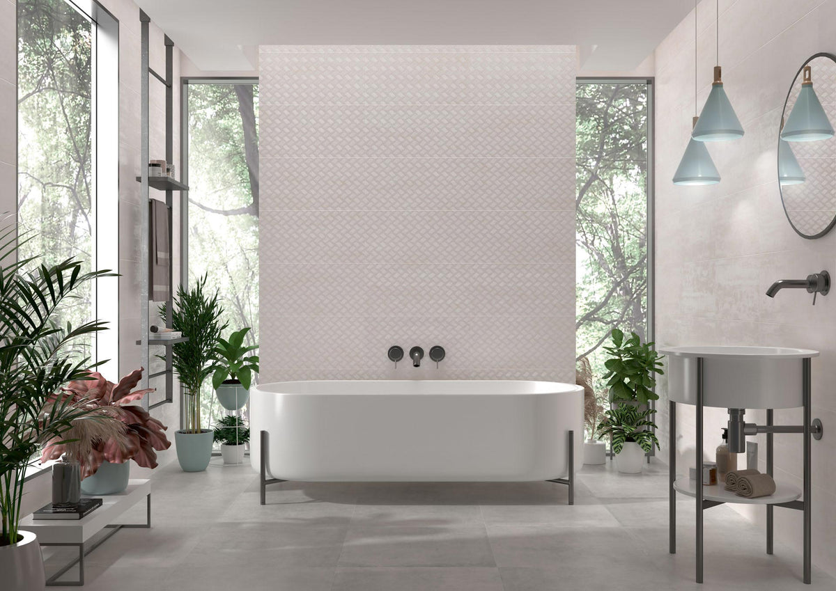 TAU Corten Wall tiles in a finished room setting