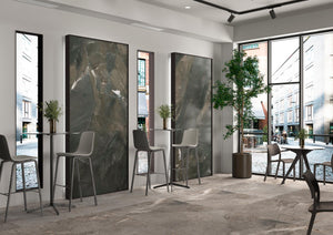 TAU Ironstone tiles in a finished room setting