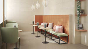 TAU Torcello Wall Tiles — official TAU room setting; other surfaces and furnishings shown for inspiration