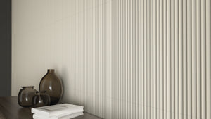 TAU Tornares Gredos White decorative wall tiles in an official room setting