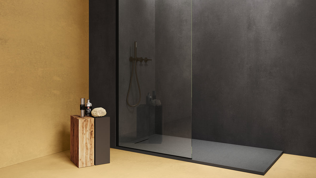Zenon Ego wall panels in a bathroom shower scheme